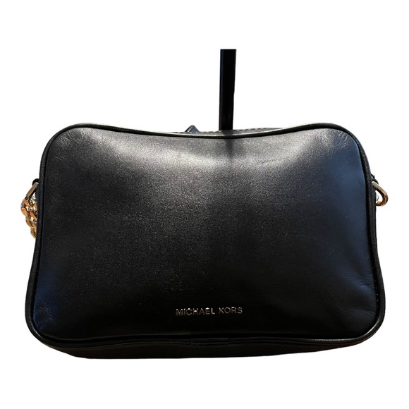 MICHAEL Michael Kors Black Leather and Sequins Crossbody Bag…What a Beauty - Picture 9 of 14